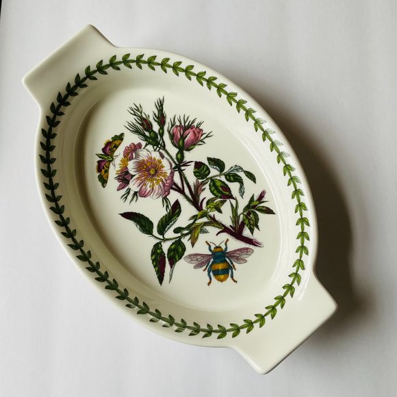 PORTMEIRION Botanic Garden "Oval Gratin Dish" NWT - Picture 1 of 6
